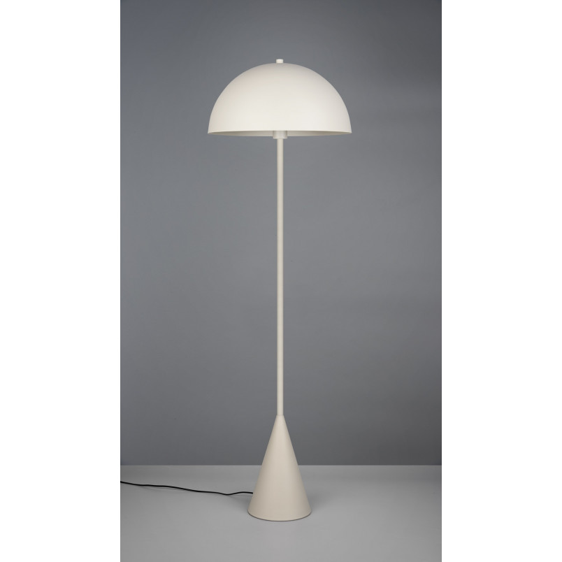 Lampa podłogowa "grzybek" na stożkowej podstawie Alfie 130cm szara Trio