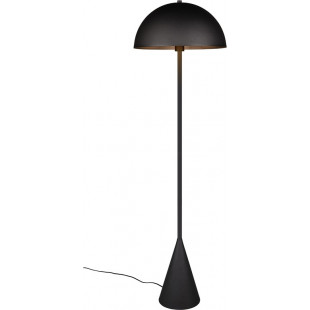Lampa podłogowa "grzybek" na stożkowej podstawie Alfie 130cm czarny mat Trio