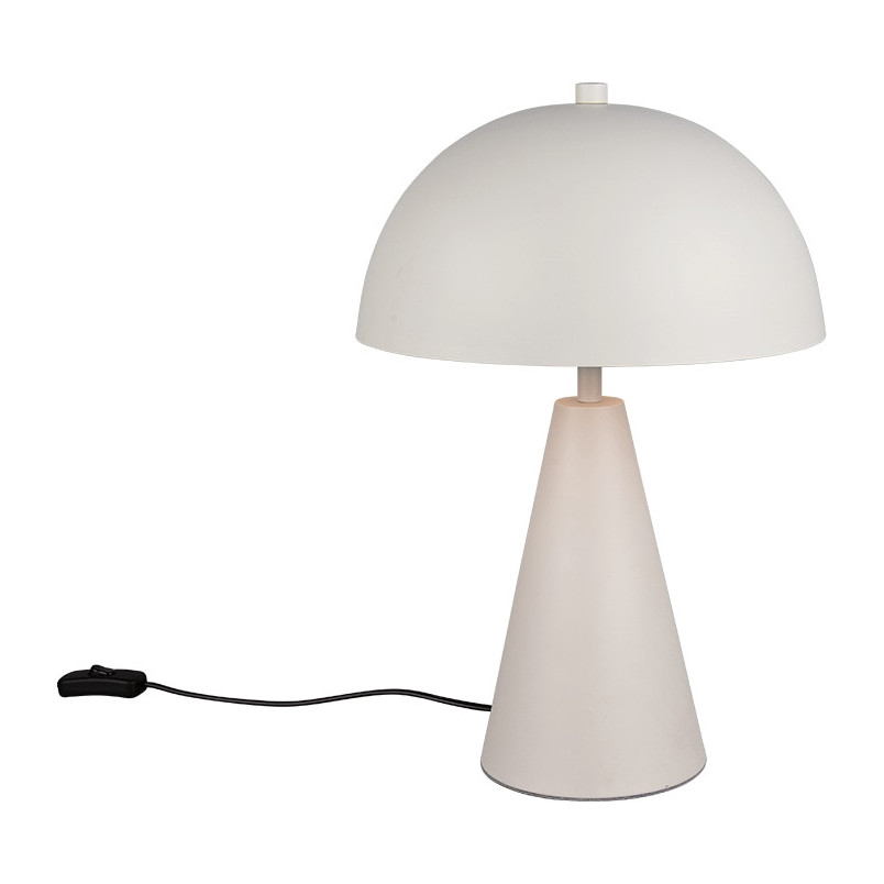 Lampa stołowa "grzybek" na stożkowej podstawie Alfie 30cm H43cm szara Trio