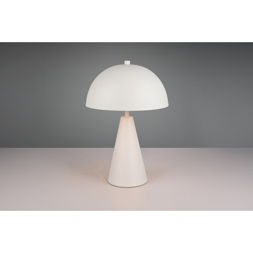 Lampa stołowa "grzybek" na stożkowej podstawie Alfie 30cm H43cm szara Trio