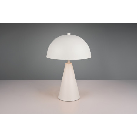 Lampa stołowa "grzybek" na stożkowej podstawie Alfie 30cm H43cm szara Trio