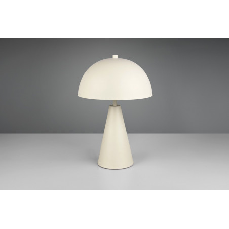 Lampa stołowa "grzybek" na stożkowej podstawie Alfie 30cm H43cm szara Trio