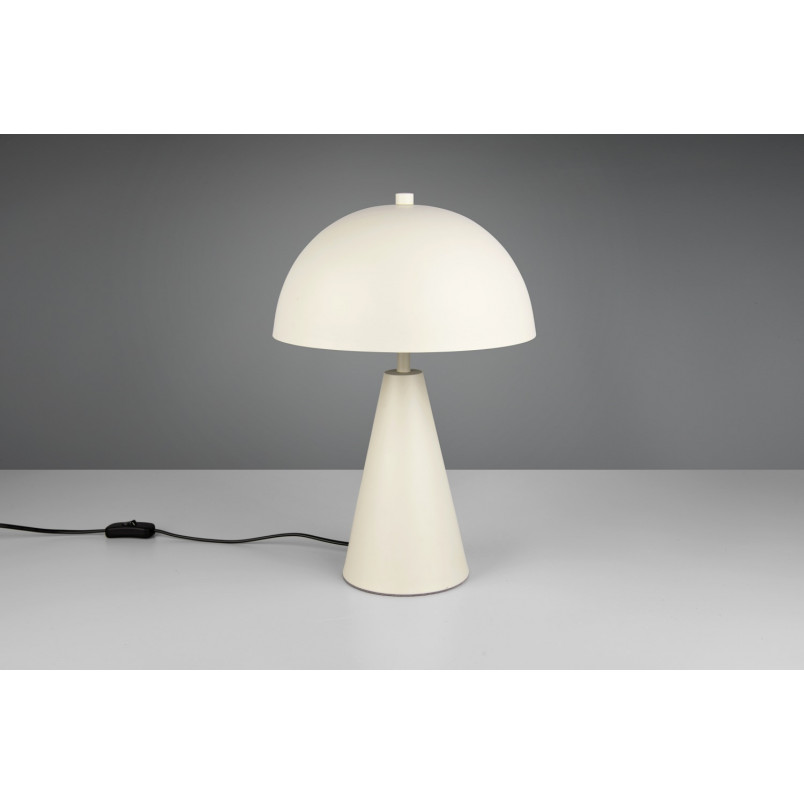 Lampa stołowa "grzybek" na stożkowej podstawie Alfie 30cm H43cm szara Trio