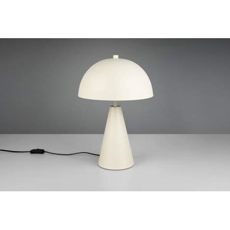 Lampa stołowa "grzybek" na stożkowej podstawie Alfie 30cm H43cm szara Trio