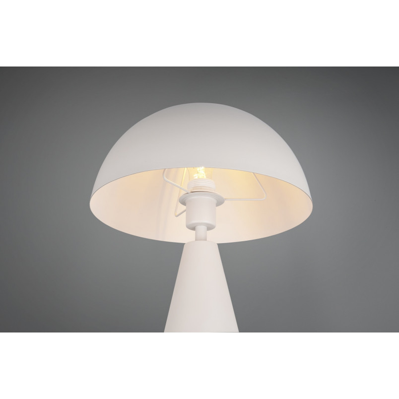 Lampa stołowa "grzybek" na stożkowej podstawie Alfie 30cm H43cm szara Trio