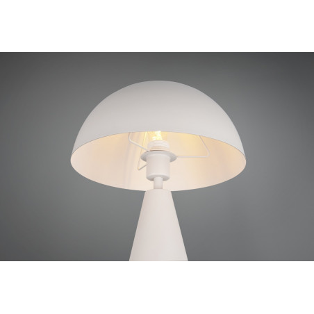 Lampa stołowa "grzybek" na stożkowej podstawie Alfie 30cm H43cm szara Trio