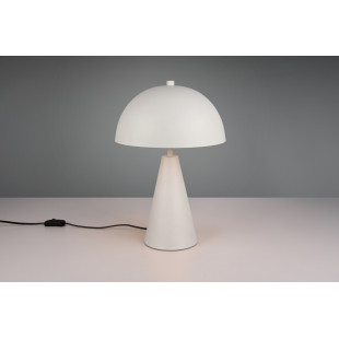 Lampa stołowa "grzybek" na stożkowej podstawie Alfie 30cm H43cm szara Trio