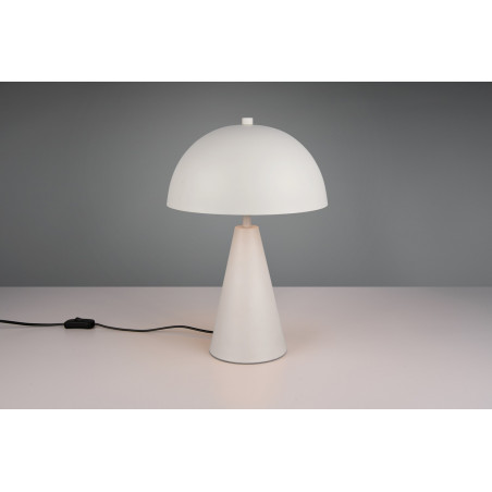 Lampa stołowa "grzybek" na stożkowej podstawie Alfie 30cm H43cm szara Trio