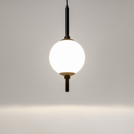 Lampa wisząca szklana kula The Sixth Sense 18cm biały / czarny Maytoni