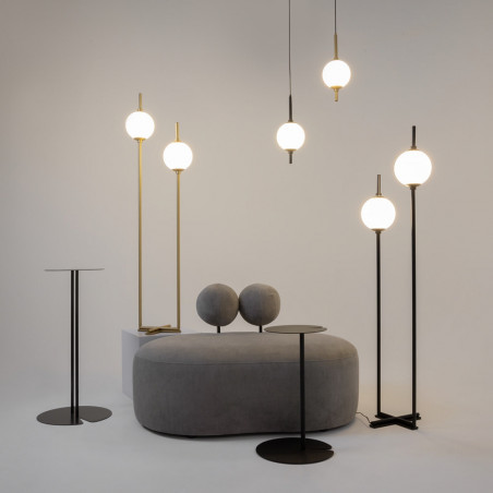 Lampa wisząca szklana kula The Sixth Sense 18cm biały / mosiądz Maytoni