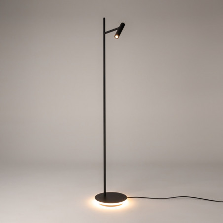 Lampa podłogowa minimalistyczna Estudo LED czarna Maytoni