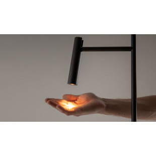 Lampa podłogowa minimalistyczna Estudo LED czarna Maytoni