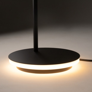 Lampa podłogowa minimalistyczna Estudo LED czarna Maytoni