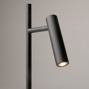 Lampa podłogowa minimalistyczna Estudo LED czarna Maytoni