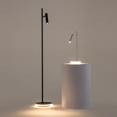 Lampa podłogowa minimalistyczna Estudo LED czarna Maytoni