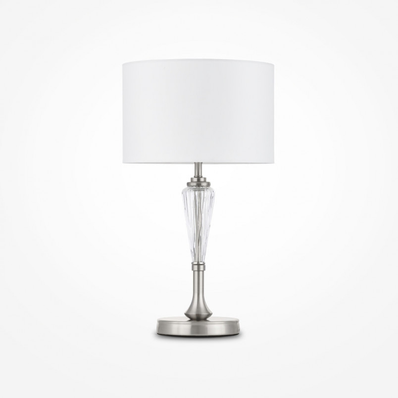 Lampa stołowa hampton Alicante biały / nikiel Maytoni