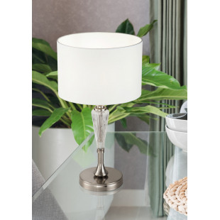 Lampa stołowa hampton Alicante biały / nikiel Maytoni