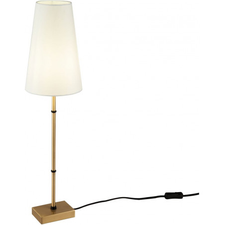 Lampa na komodę hampton Zaragoza biało-mosiężna Maytoni