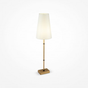 Lampa na komodę hampton Zaragoza biało-mosiężna Maytoni