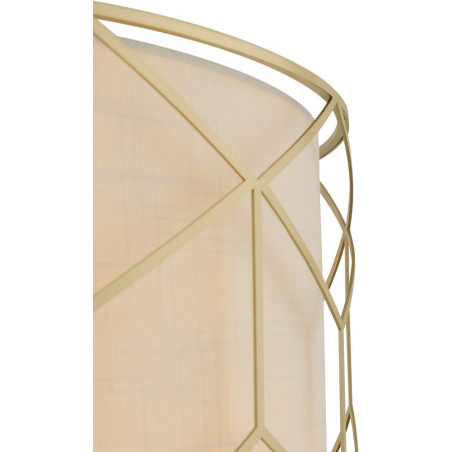 Lampa wisząca z dekoracyjnym abażurem Messina 45cm beżowo-złota Maytoni