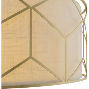 Lampa wisząca z dekoracyjnym abażurem Messina 45cm beżowo-złota Maytoni