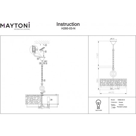 Lampa orientalna z abażurem Venera 46,4cm mosiądz / len Maytoni