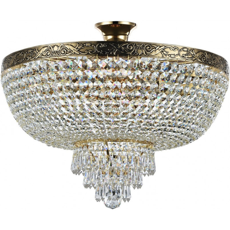 Plafon kryształowy Palace 50cm antyczny złoty Maytoni