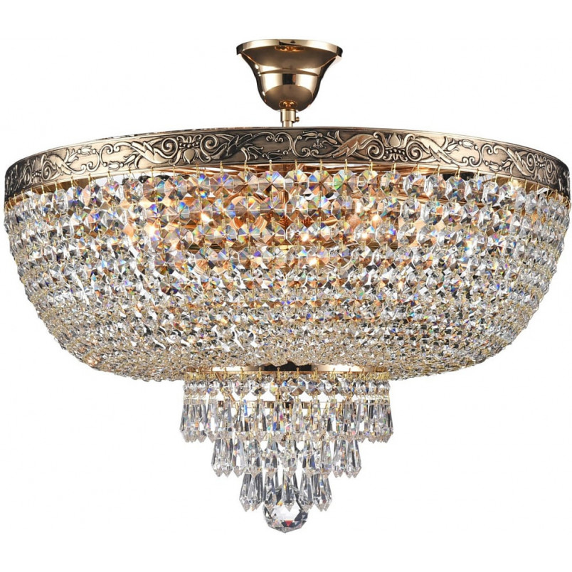 Plafon kryształowy Palace 50cm antyczny złoty Maytoni