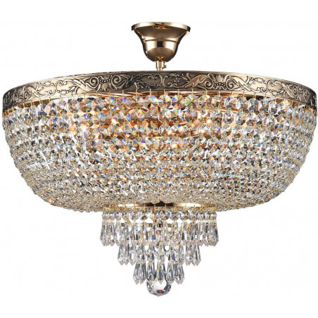 Plafon kryształowy Palace 50cm antyczny złoty Maytoni