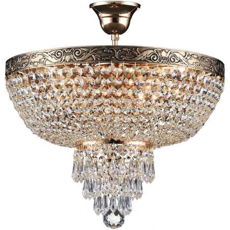 Plafon kryształowy Palace 40cm antyczny złoty Maytoni