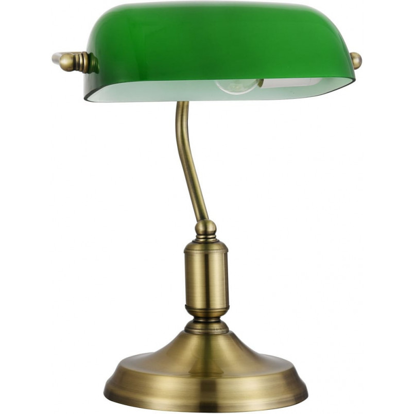 Lampa bankierska na biurko Kiwi zielony / mosiądz Maytoni Lampa bankierska na biurko Kiwi zielony / mosiądz Maytoni