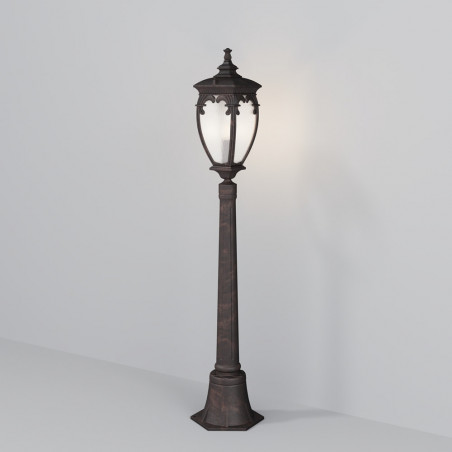 Słupek ogrodowy latarnia retro Fleur 113cm antyczny brąz Maytoni