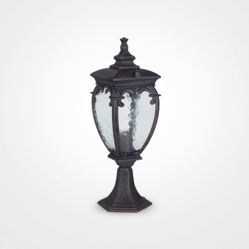 Słupek ogrodowy latarnia retro Fleur 48,5cm antyczny brąz Maytoni