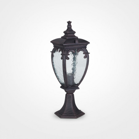 Słupek ogrodowy latarnia retro Fleur 48,5cm antyczny brąz Maytoni