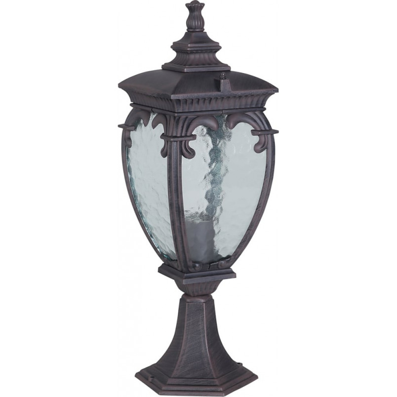 Słupek ogrodowy latarnia retro Fleur 48,5cm antyczny brąz Maytoni
