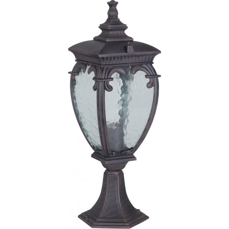 Słupek ogrodowy latarnia retro Fleur 48,5cm antyczny brąz Maytoni