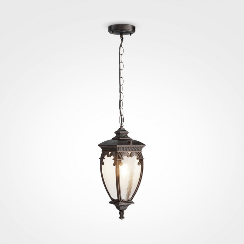 Lampa ogrodowa wisząca retro Fleur 15cm antyczny brąz Maytoni