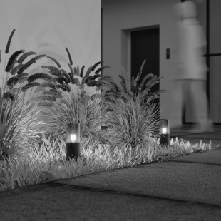 Lampa ogrodowa stojąca Amas 25cm grafitowa Maytoni