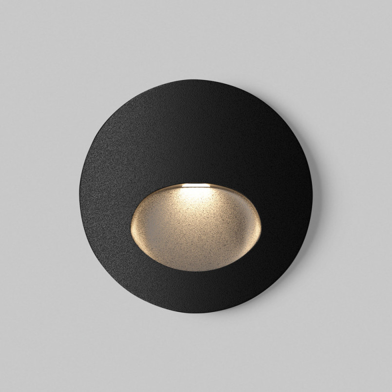Lampa zewnętrzna - oświetlenie schodów Bil LED 3000K 7cm czarna Maytoni