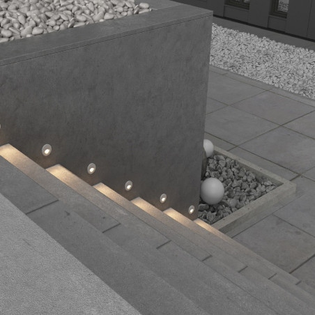 Lampa zewnętrzna - oświetlenie schodów Bil LED 3000K 7cm biała Maytoni