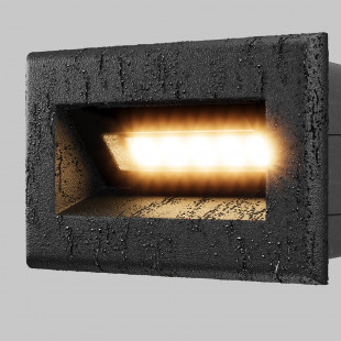Oświetlenie schodów - lampa zewnętrzna Bosca LED 3000K 8,4cm czarna Maytoni