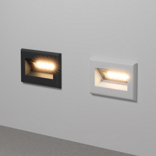 Oświetlenie schodów - lampa zewnętrzna Bosca LED 3000K 8,4cm czarna Maytoni