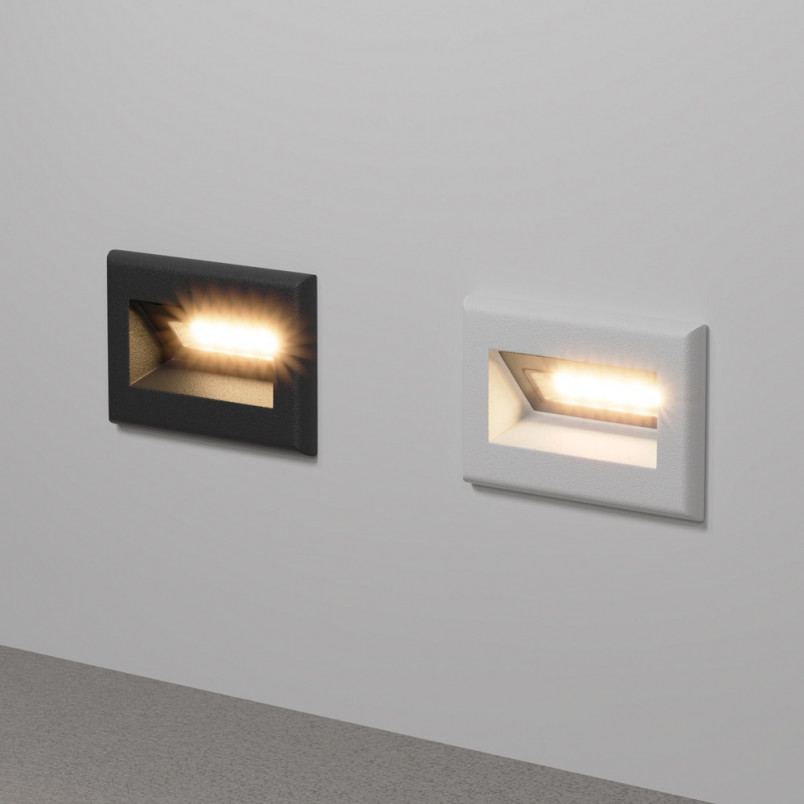 Oświetlenie schodów - lampa zewnętrzna Bosca LED 3000K 8,4cm czarna Maytoni