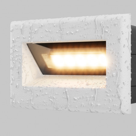 Oświetlenie schodów - lampa zewnętrzna Bosca LED 3000K 8,4cm biała Maytoni