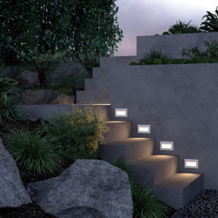 Oświetlenie schodów - lampa zewnętrzna Bosca LED 3000K 8,4cm biała Maytoni