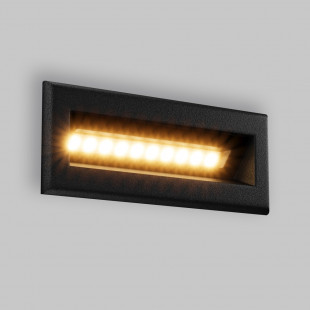 Oświetlenie schodów - lampa zewnętrzna Bosca LED 3000K 13,7cm czarna Maytoni