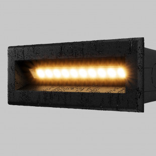 Oświetlenie schodów - lampa zewnętrzna Bosca LED 3000K 13,7cm czarna Maytoni