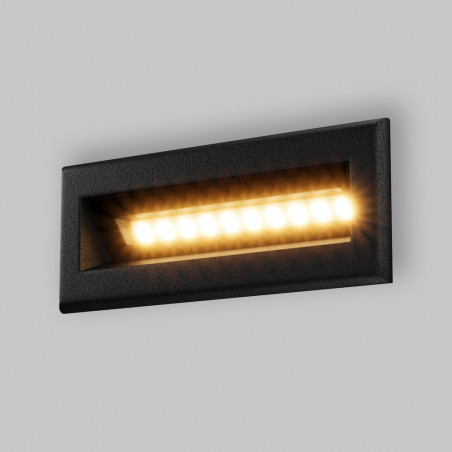 Oświetlenie schodów - lampa zewnętrzna Bosca LED 3000K 13,7cm czarna Maytoni