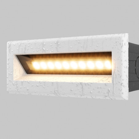 Oświetlenie schodów - lampa zewnętrzna Bosca LED 3000K 13,7cm biała Maytoni
