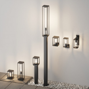Lampa zewnętrzna stojąca loft Cell 22cm grafitowa Maytoni